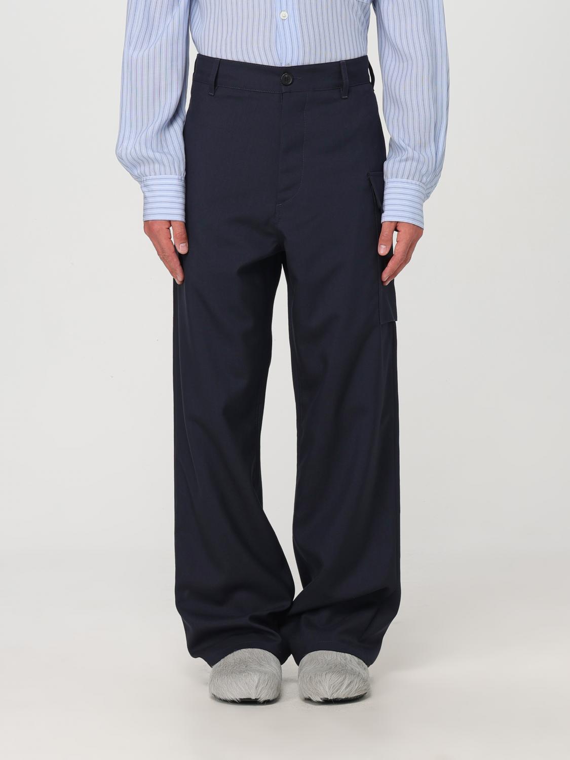 Shop Marni Pants  Men Color Blue