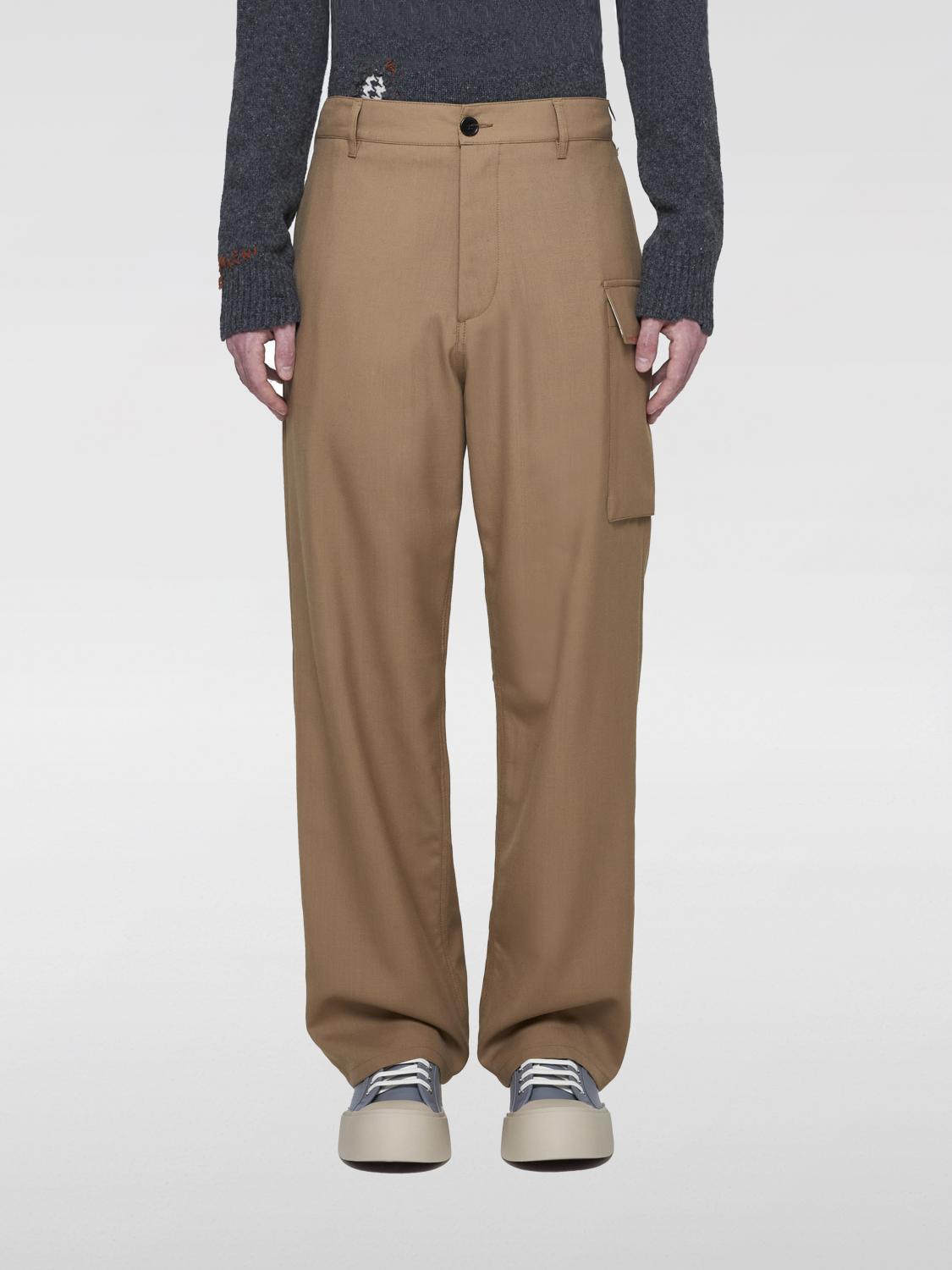 Shop Marni Pants  Men Color Beige