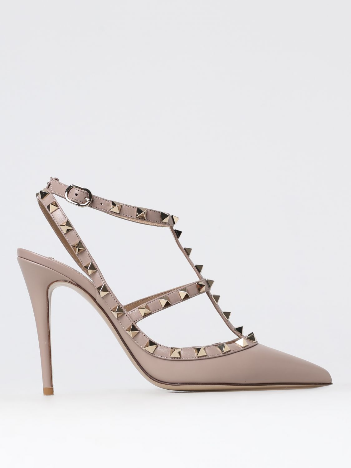 Shop Valentino High Heel Shoes  Garavani Woman Color Blush Pink In Puder