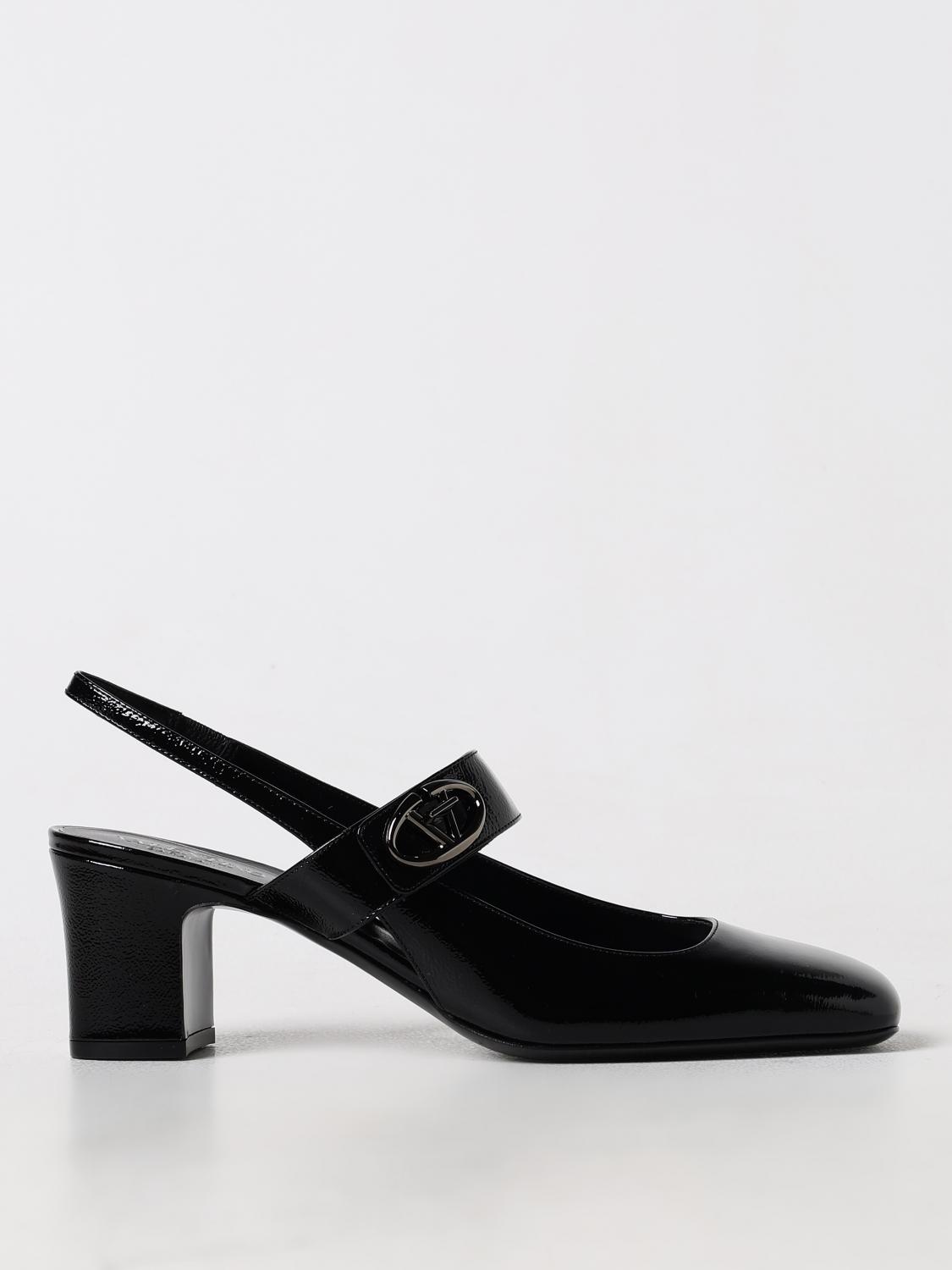 Valentino Vlogo Locker 60 Mary-jane Slingback Pumps In Schwarz