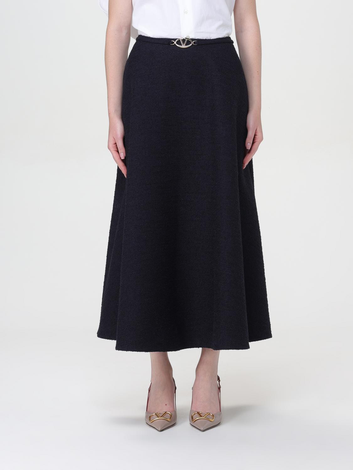 Shop Valentino Skirt  Woman Color Navy