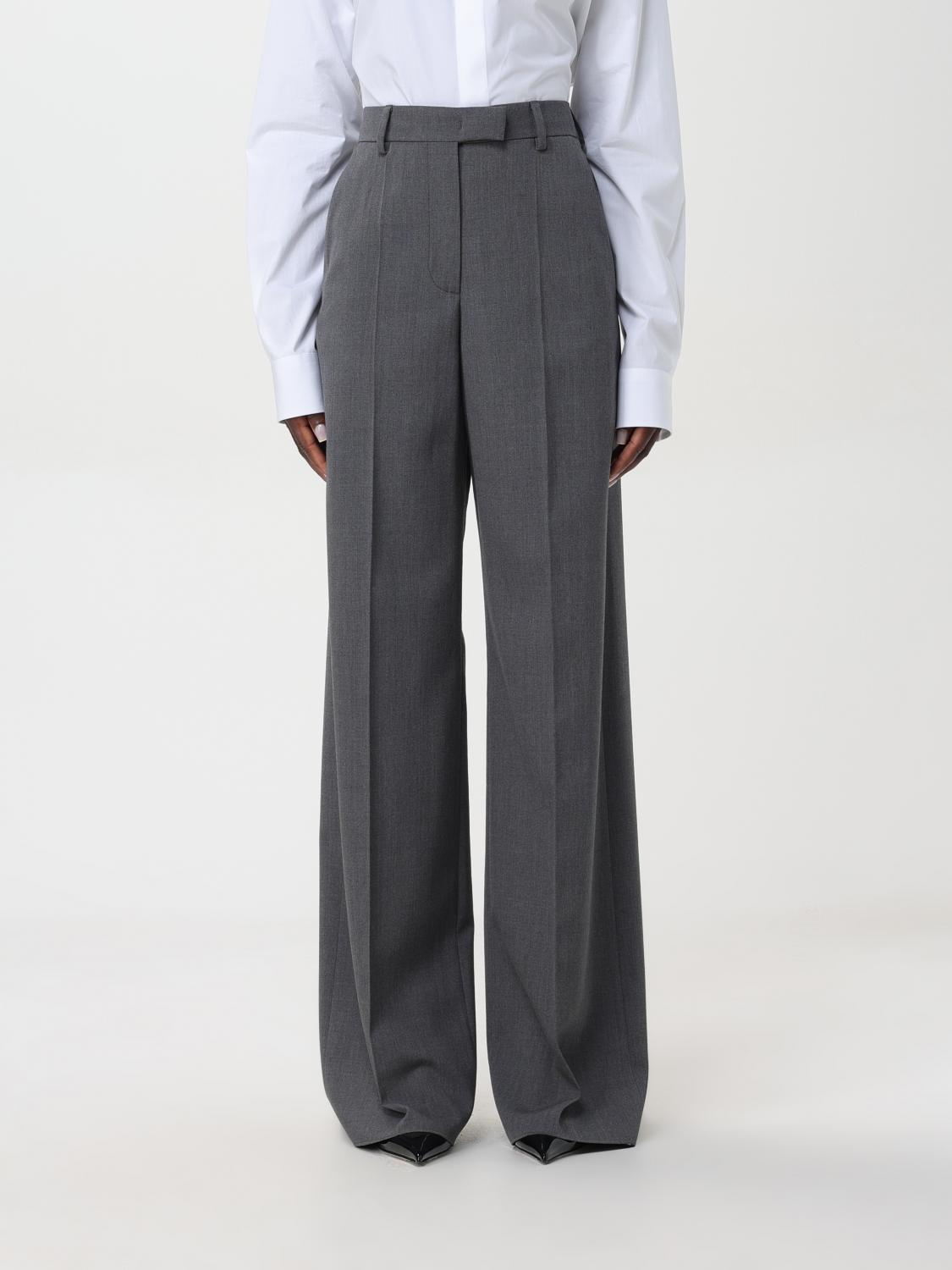 Valentino Pants Woman Color Grey In Grau