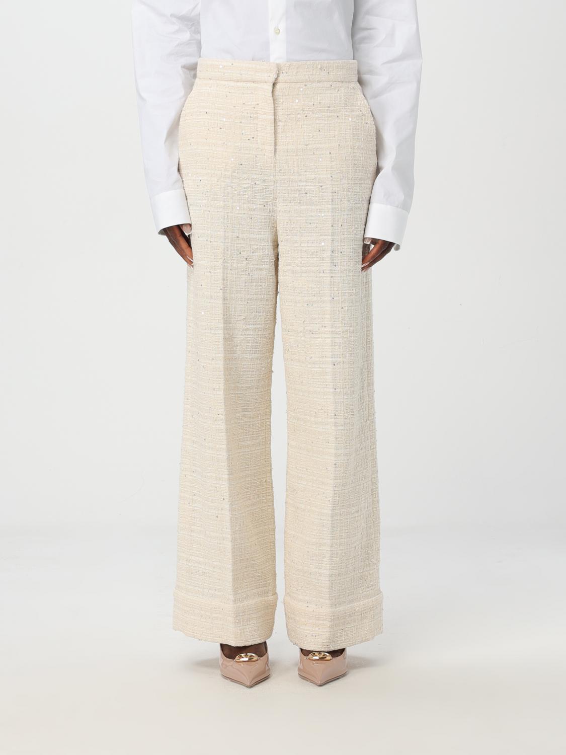 Shop Valentino Pants  Woman Color Ivory