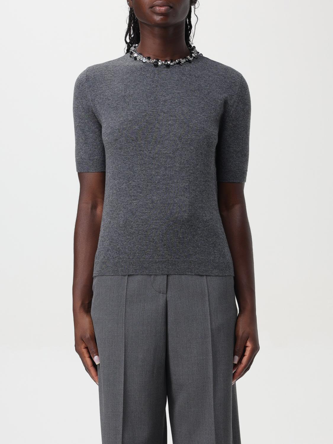 Shop Valentino Sweater  Woman Color Grey In Grau