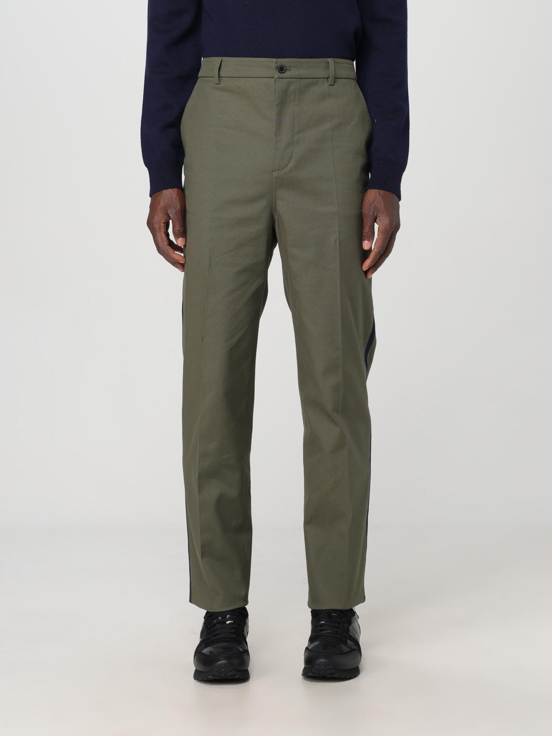 VALENTINO PANTS VALENTINO MEN COLOR OLIVE 412145048