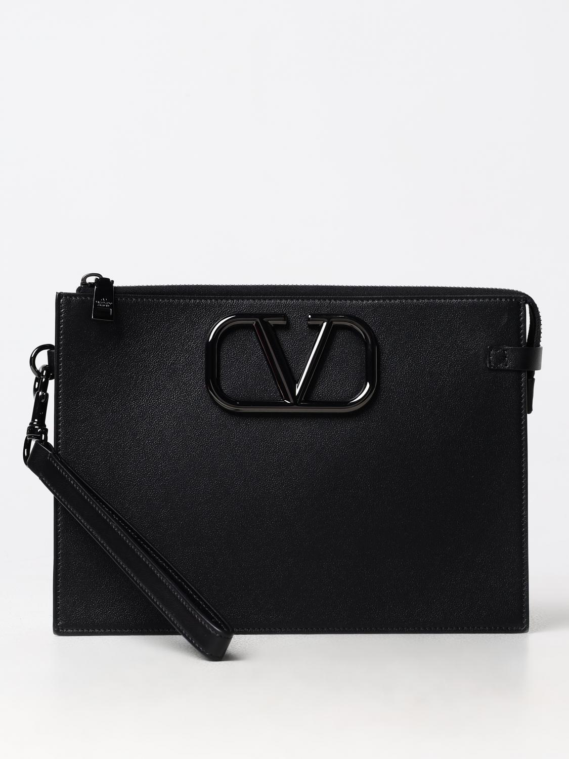 Shop Valentino Briefcase  Garavani Men Color Black In 黑色