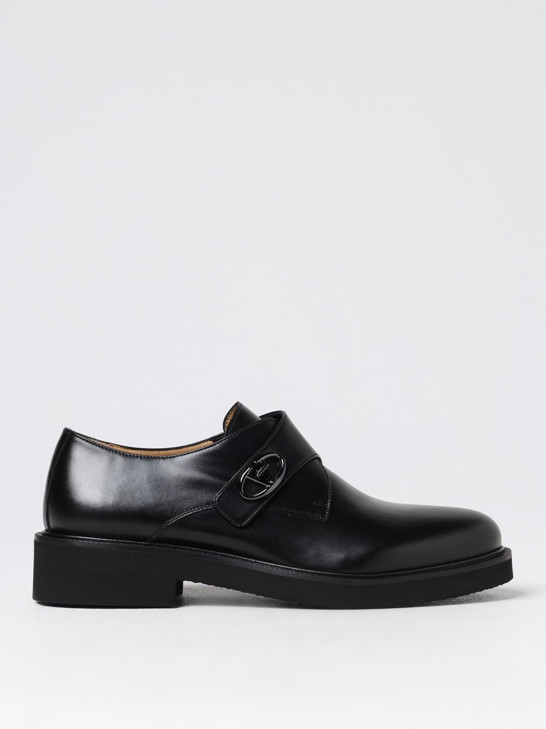 Valentino Garavani Single Monk Strap Vlogo Locker In Calfskin In Schwarz