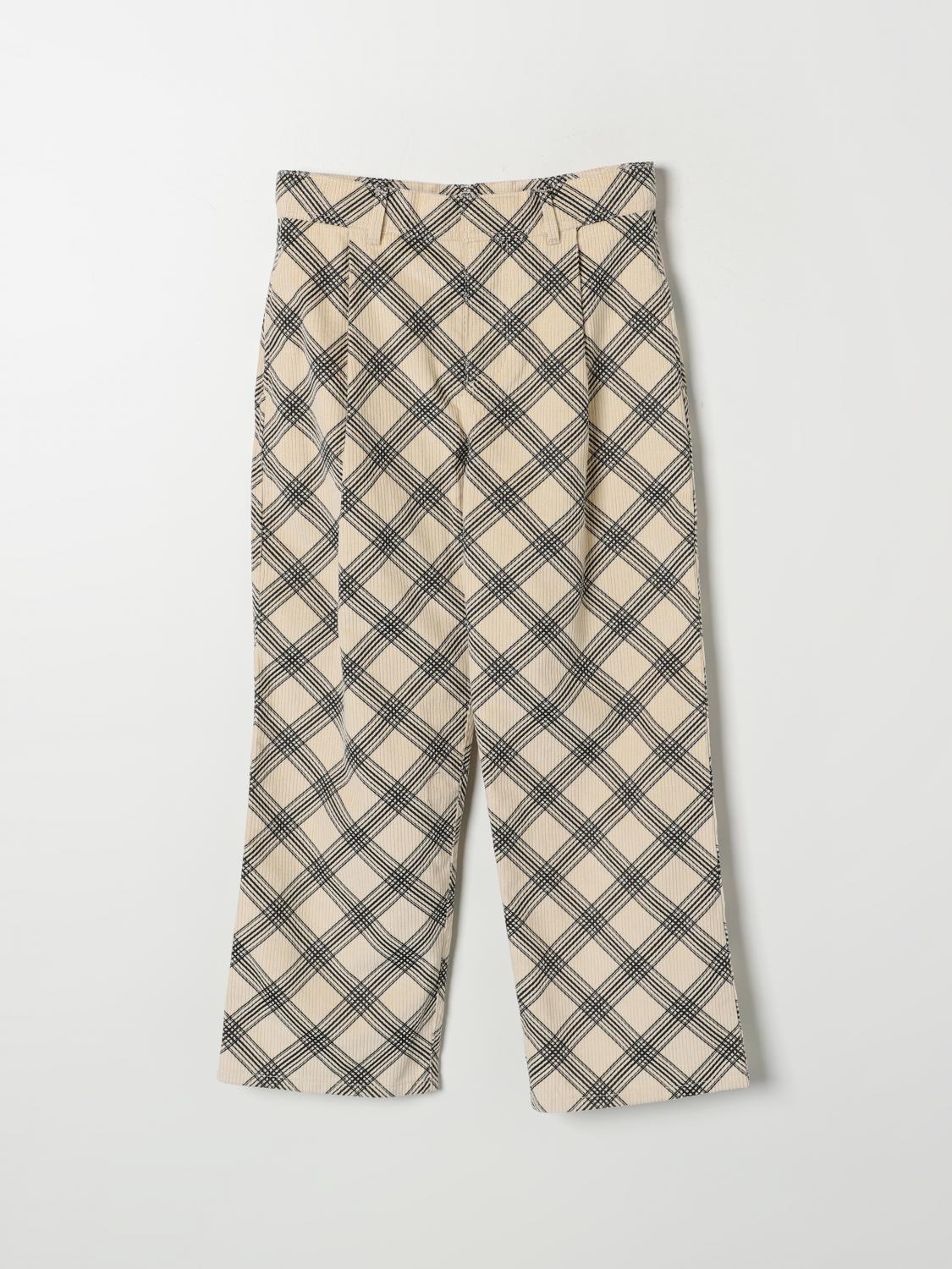 Shop Burberry Pants  Kids Color Cream