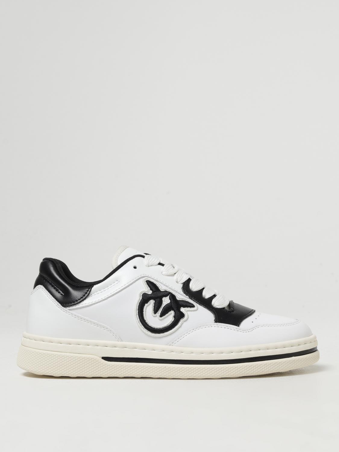 Shop Pinko Sneakers  Woman Color White In Weiss