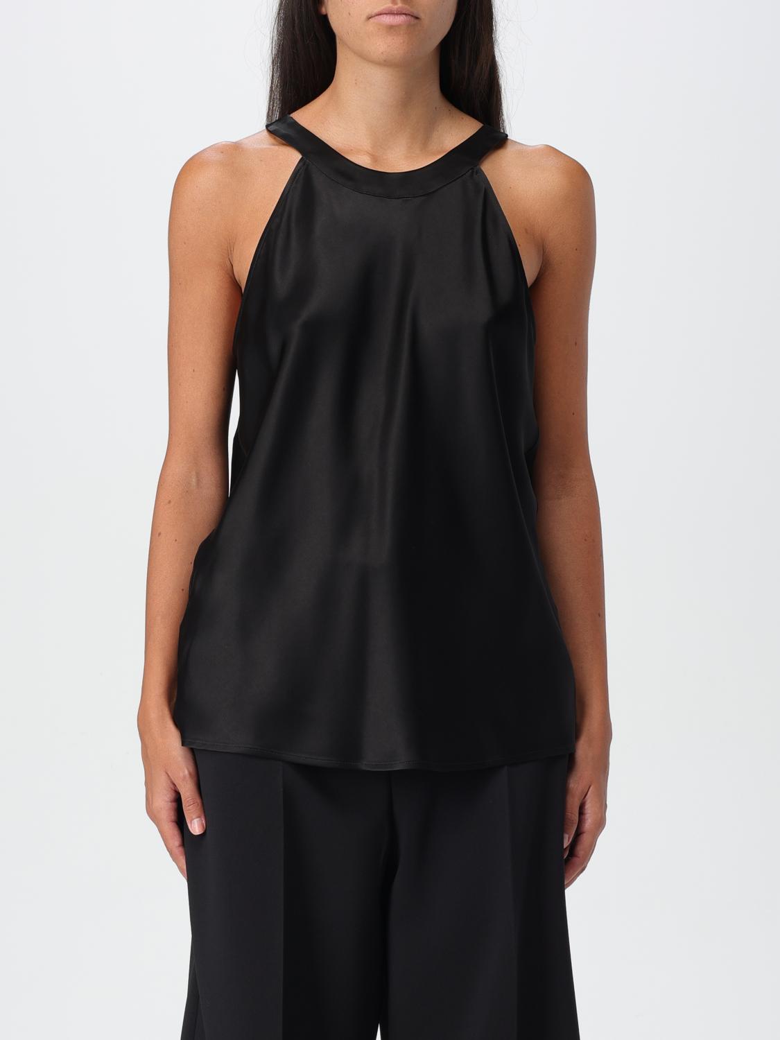 Shop Pinko Top  Woman Color Black In Schwarz