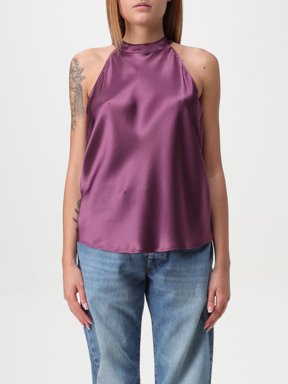 Shop Pinko Top  Woman Color Wine In Weinrot