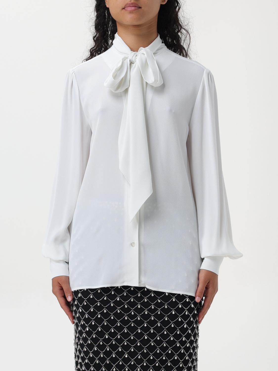 Shop Pinko Shirt  Woman Color White In Weiss