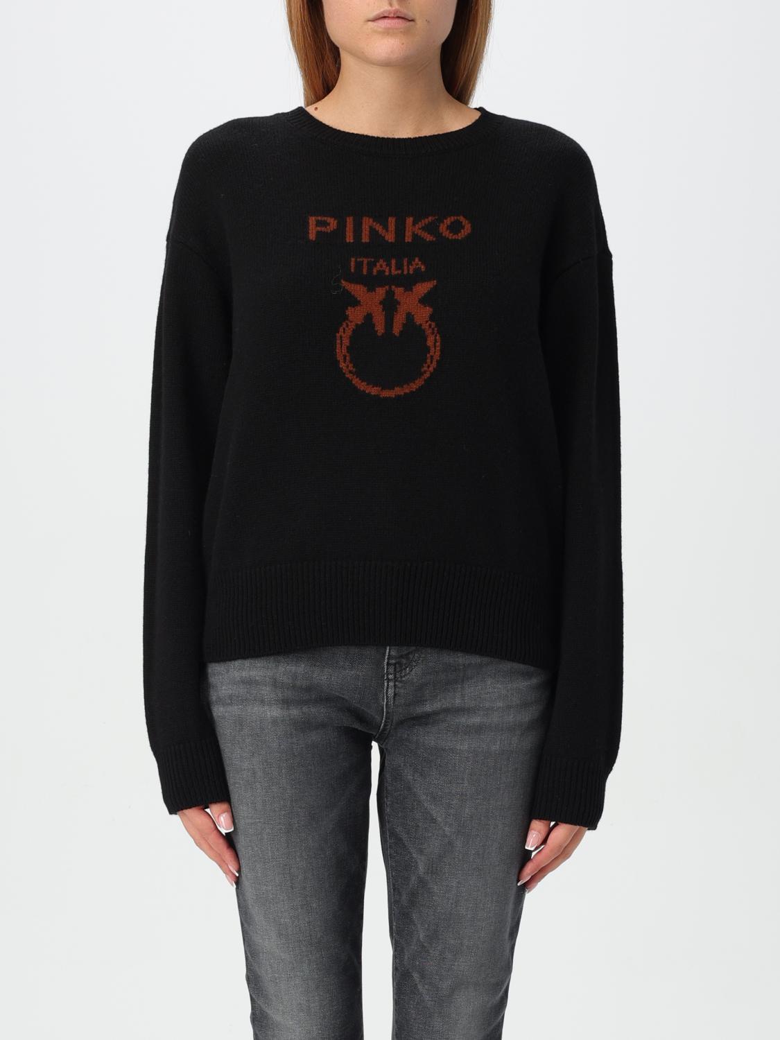 Shop Pinko Sweater  Woman Color Black In Schwarz