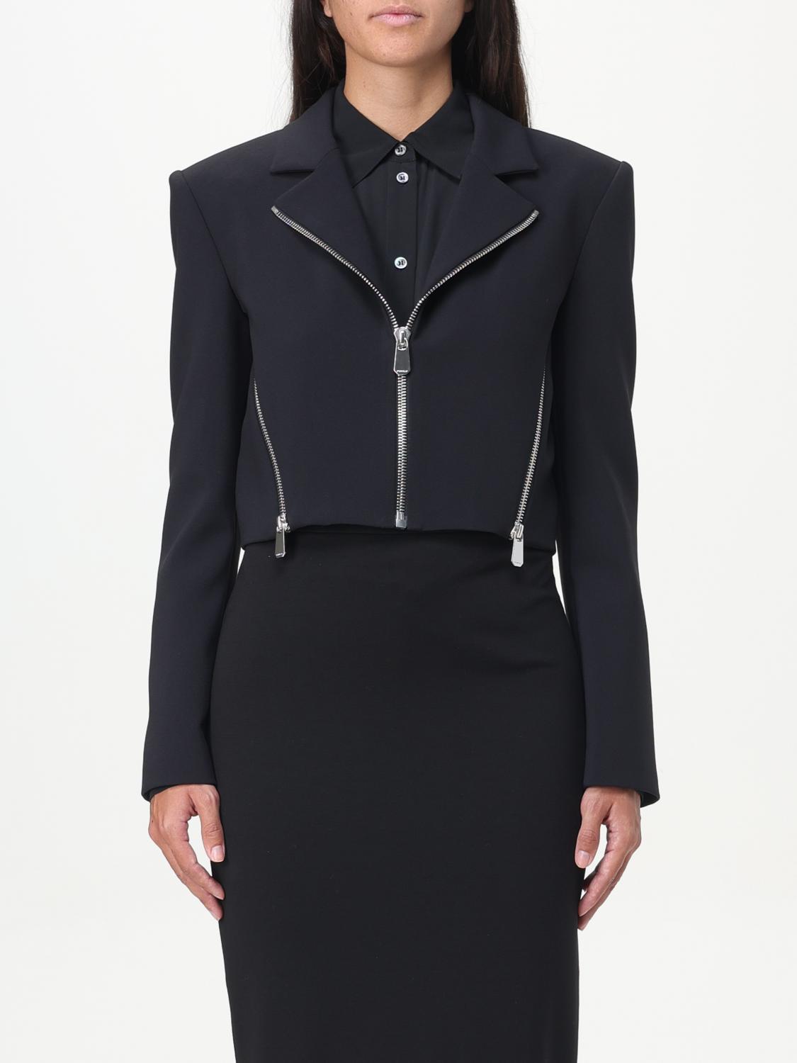 Shop Pinko Jacket  Woman Color Black In Schwarz