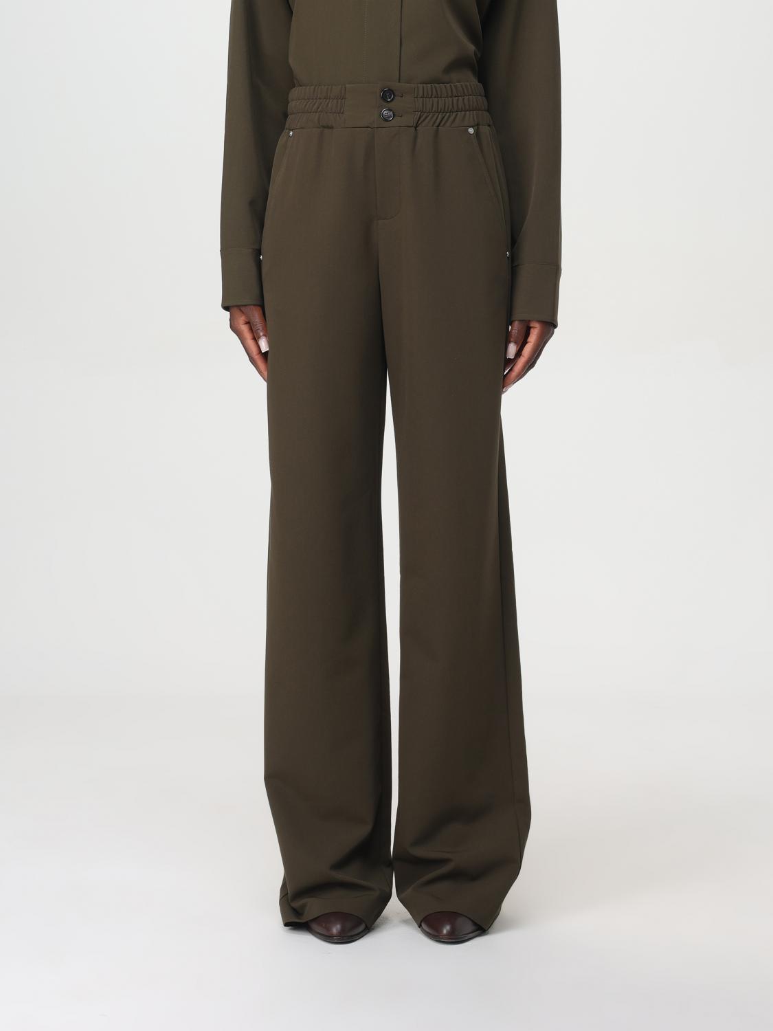 Shop Pinko Pants  Woman Color Military