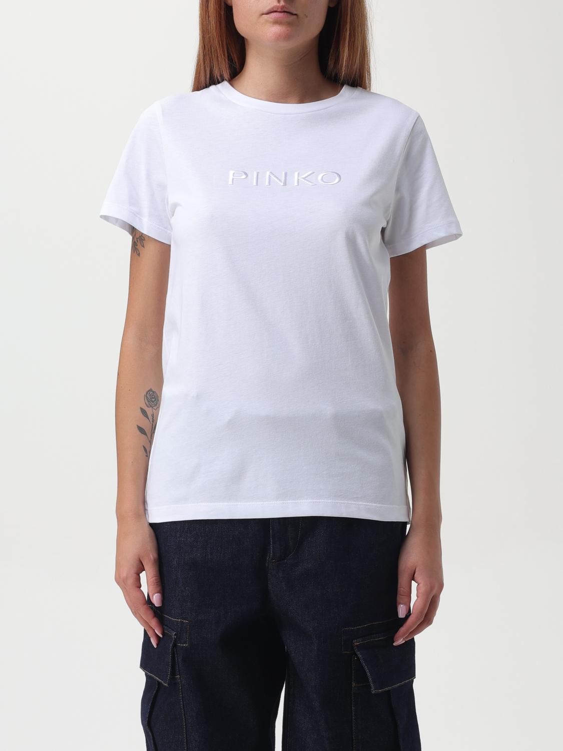 Shop Pinko T-shirt  Woman Color White In Weiss