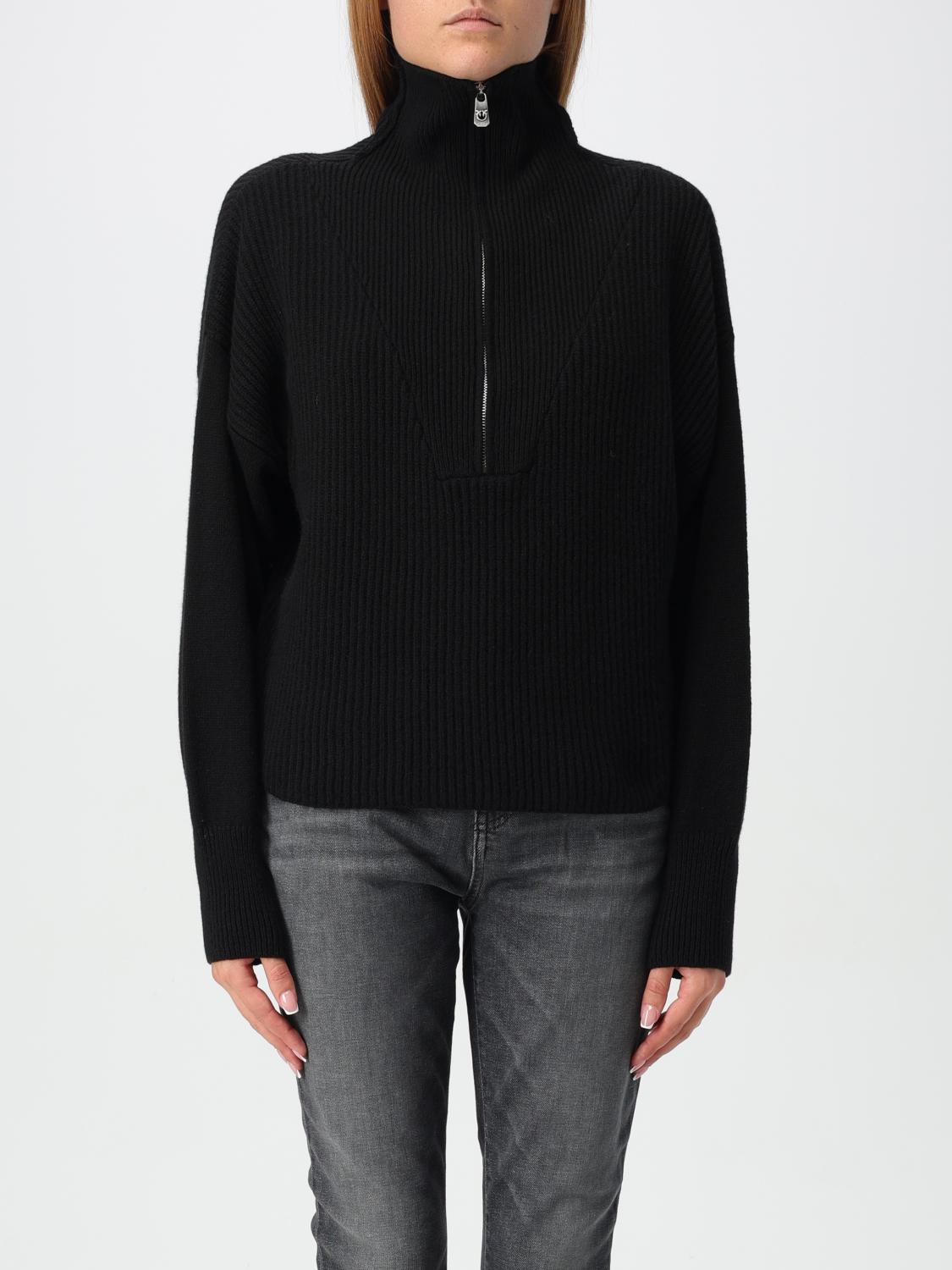 Shop Pinko Sweater  Woman Color Black In Schwarz