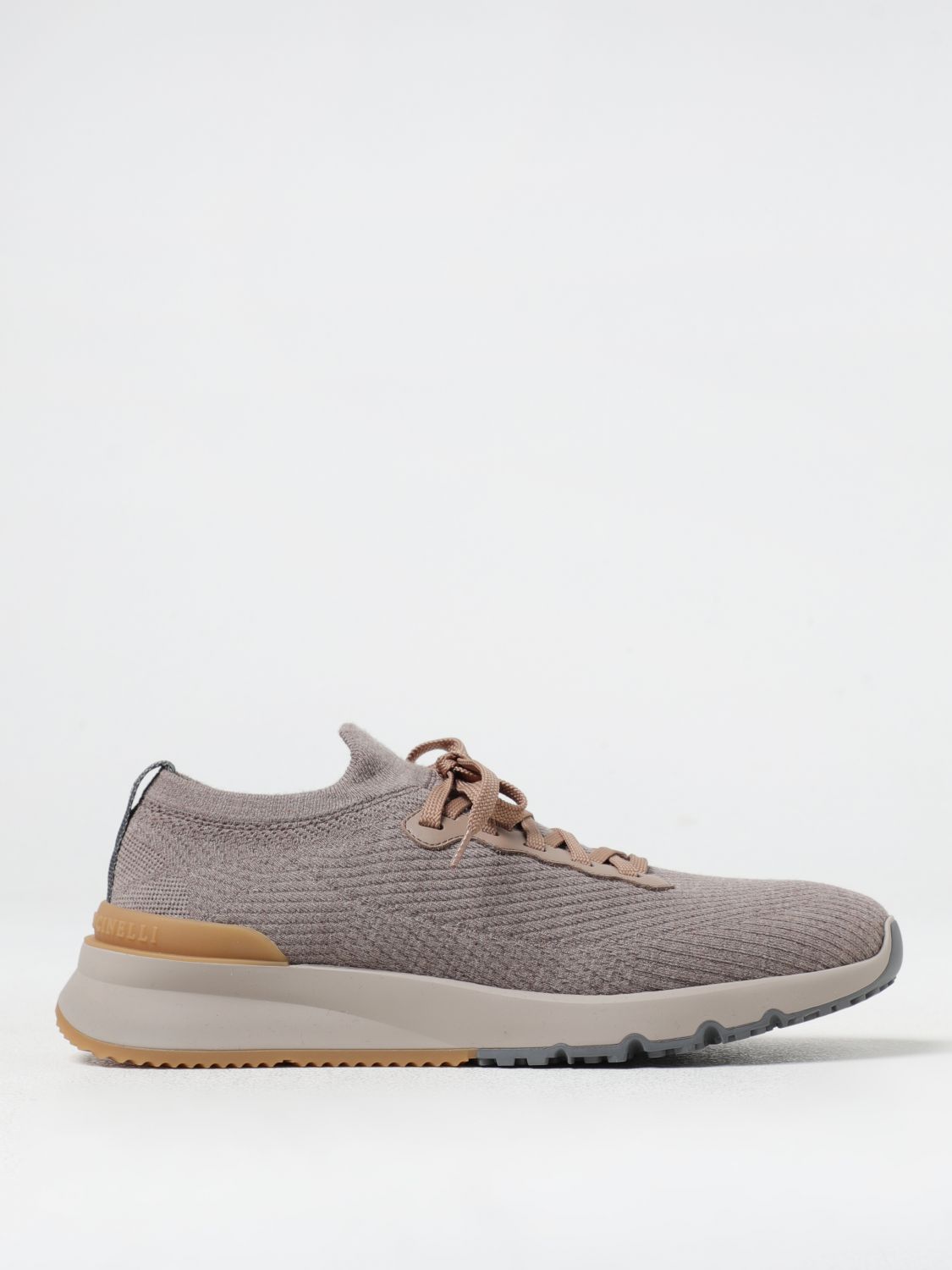 Shop Brunello Cucinelli Sneakers  Men Color Dove Grey In Taubengrau