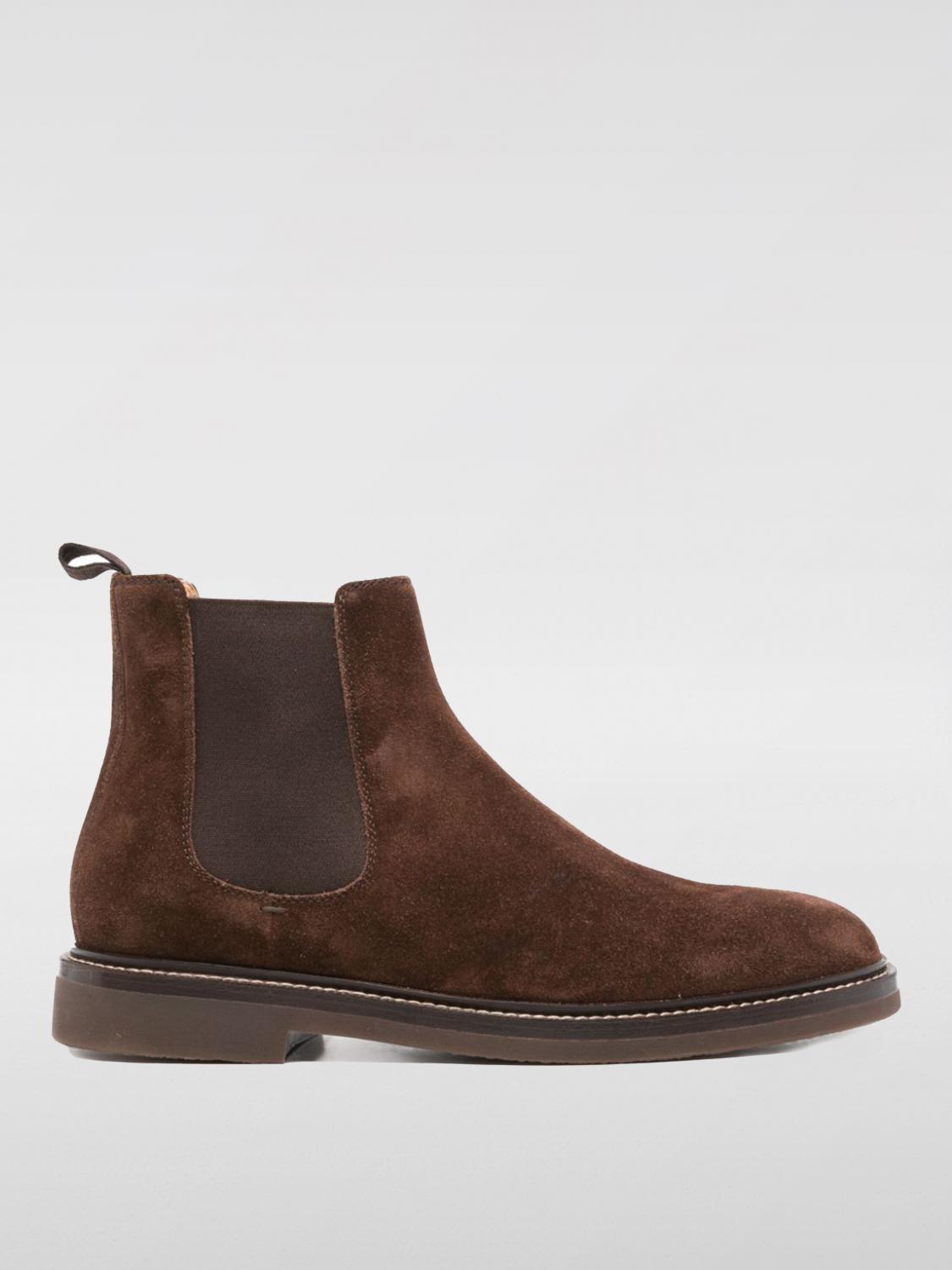 Shop Brunello Cucinelli Boots  Men Color Brown In Braun