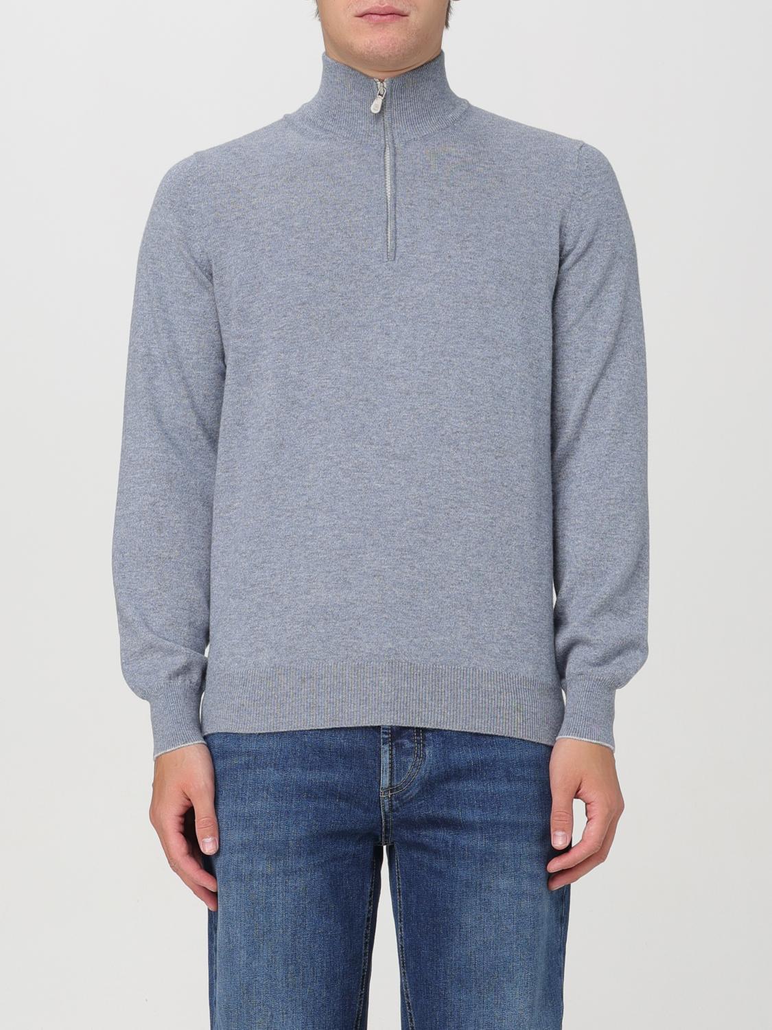 Shop Brunello Cucinelli Sweater  Men Color Gnawed Blue