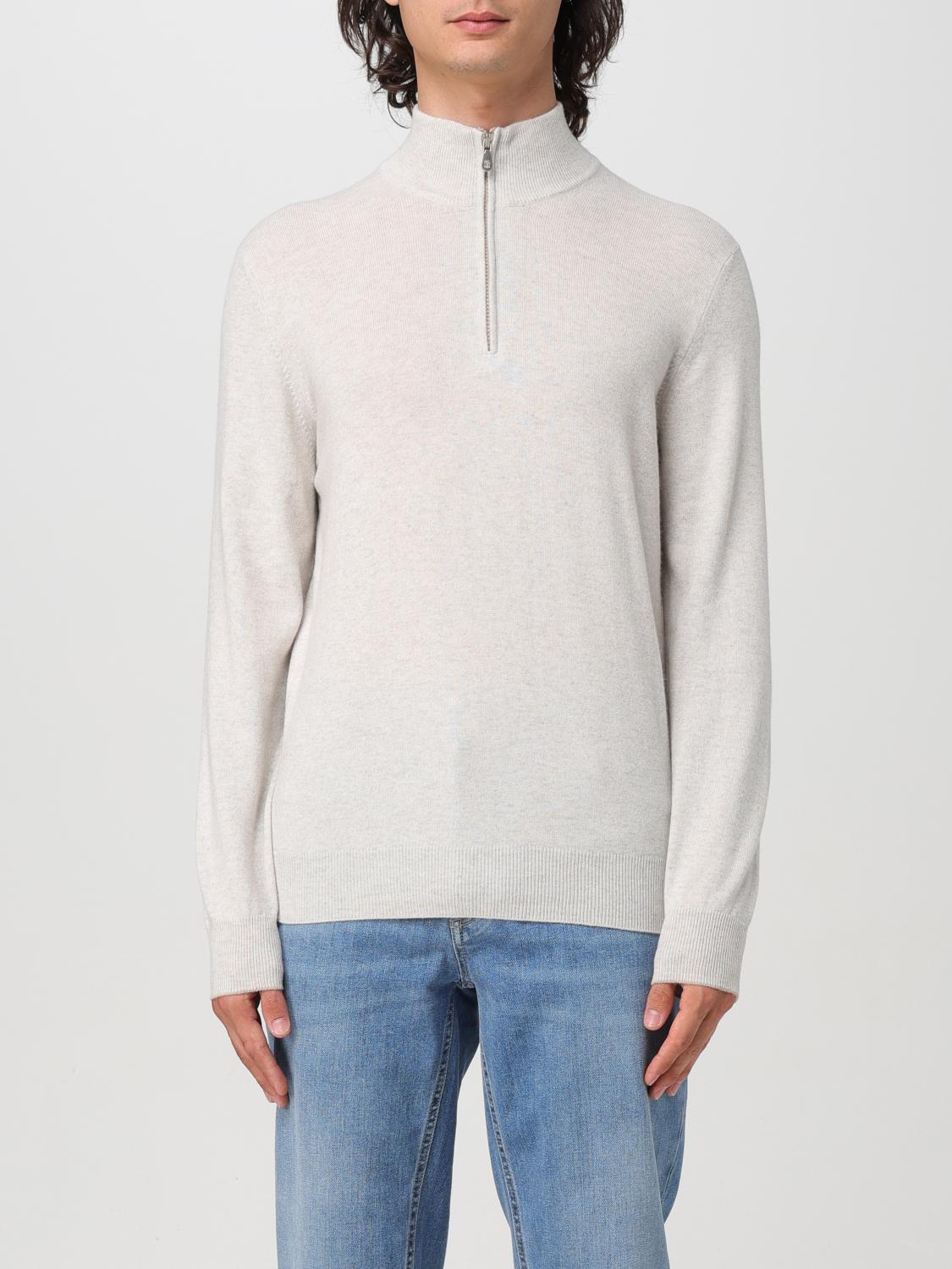 Shop Brunello Cucinelli Sweater  Men Color Grey