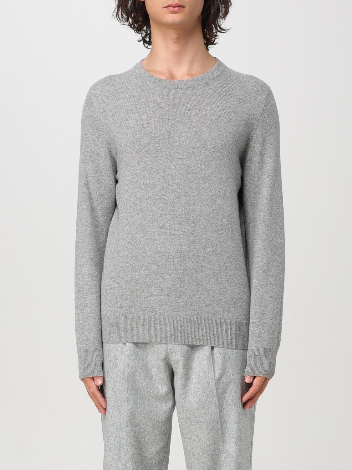 Brunello Cucinelli Cashmere And Silk Lightweight Sweater In Grey