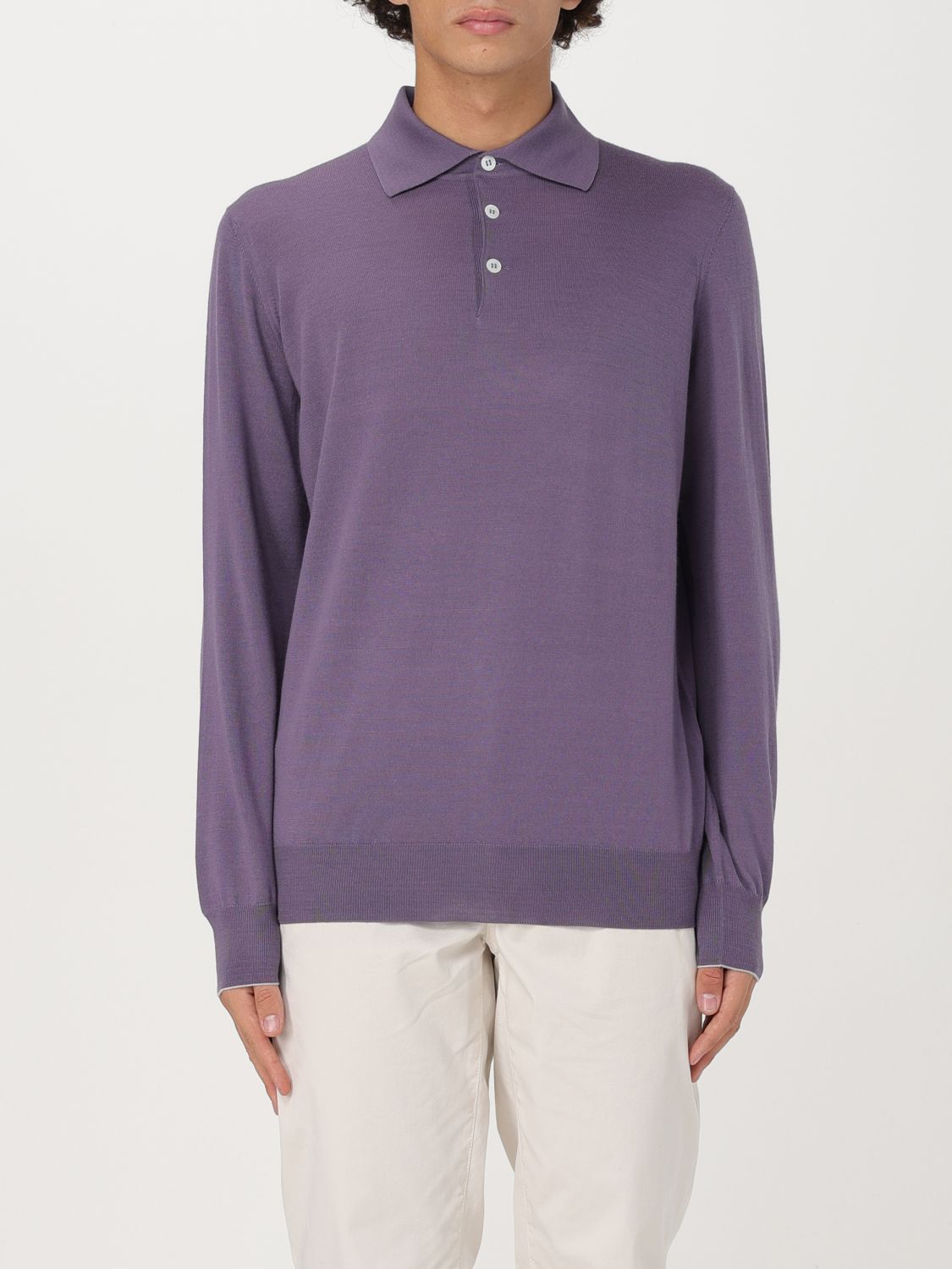 Shop Brunello Cucinelli Sweater  Men Color Violet In Violett