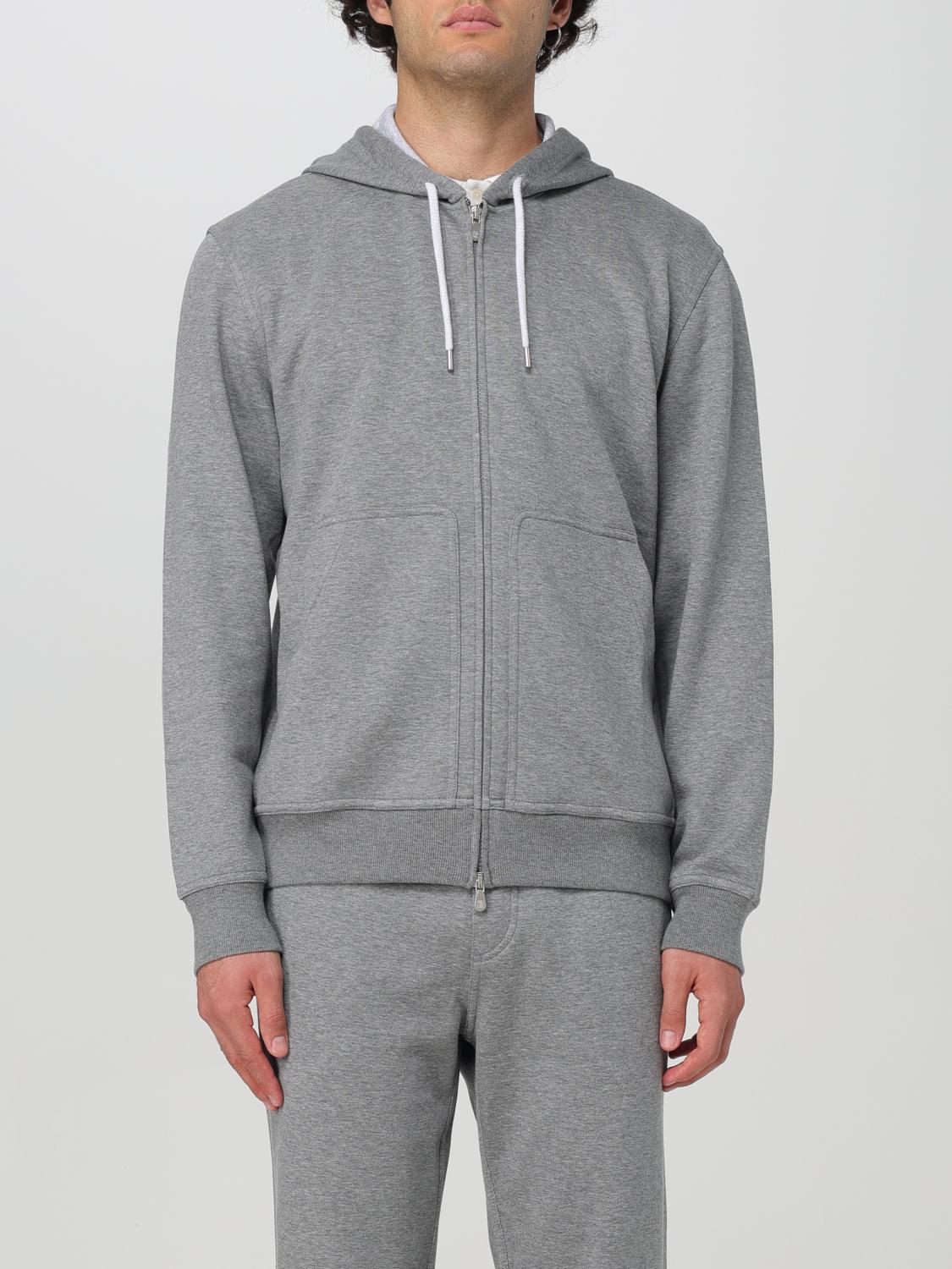 Brunello Cucinelli Sweatshirt Men Color Grey 1 In Grau 1