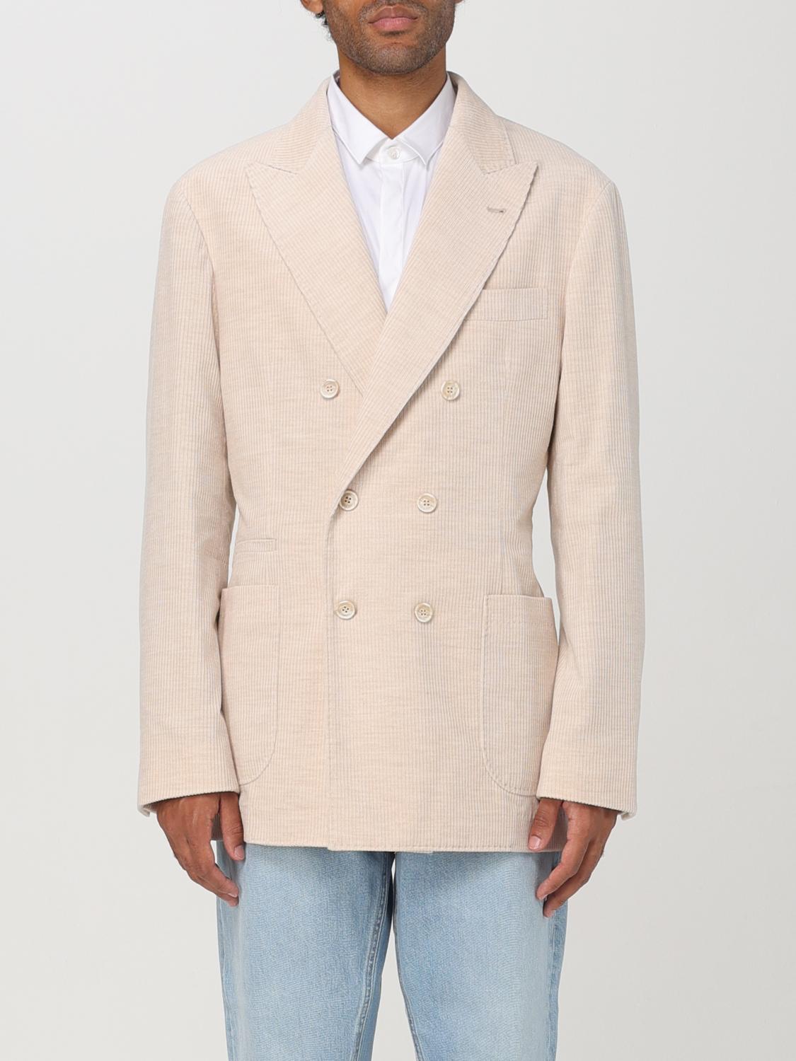 BRUNELLO CUCINELLI BLAZER BRUNELLO CUCINELLI MEN COLOR BEIGE 412452022