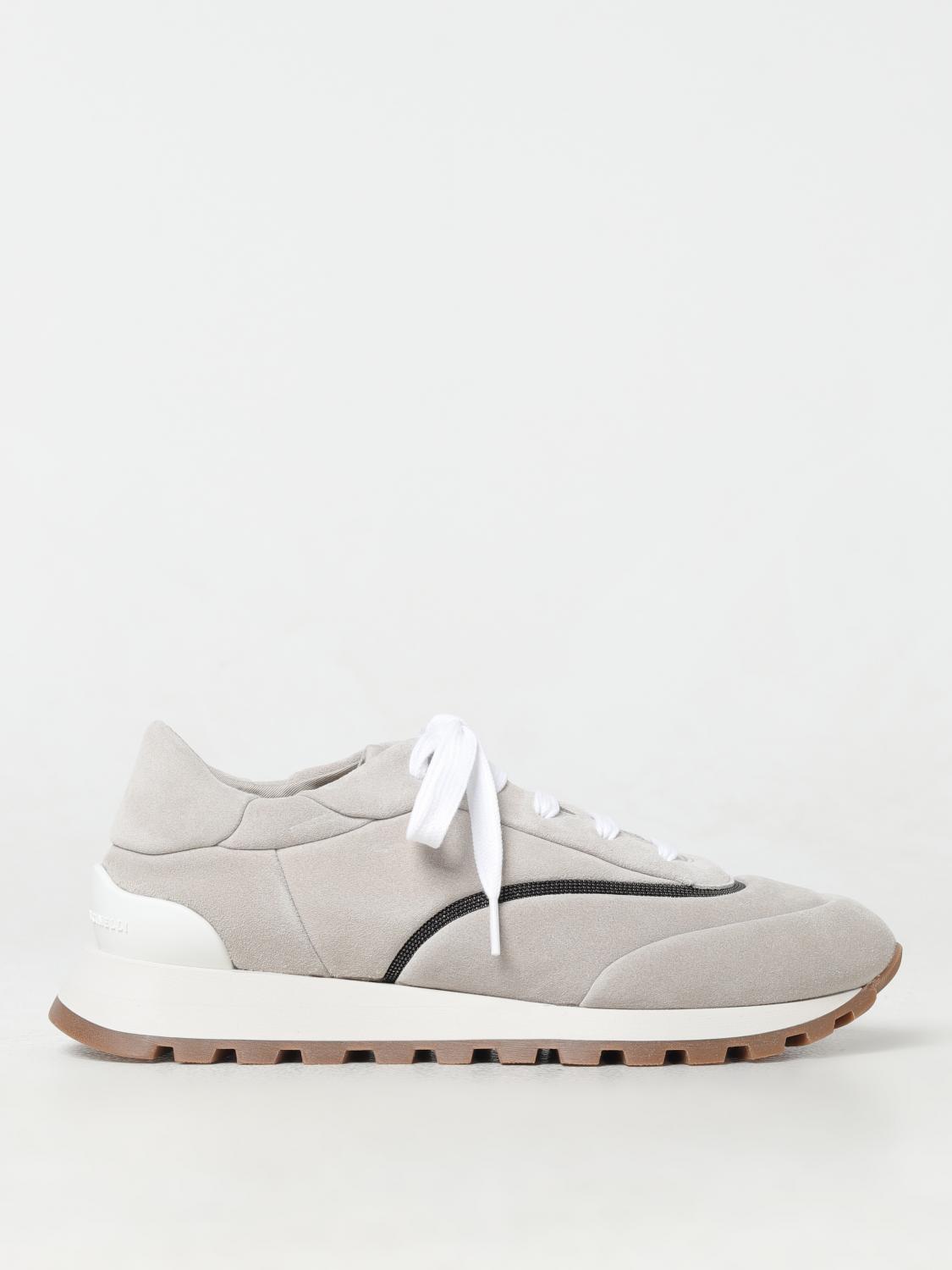 Brunello Cucinelli Sneakers Woman Color Ice In Neutral