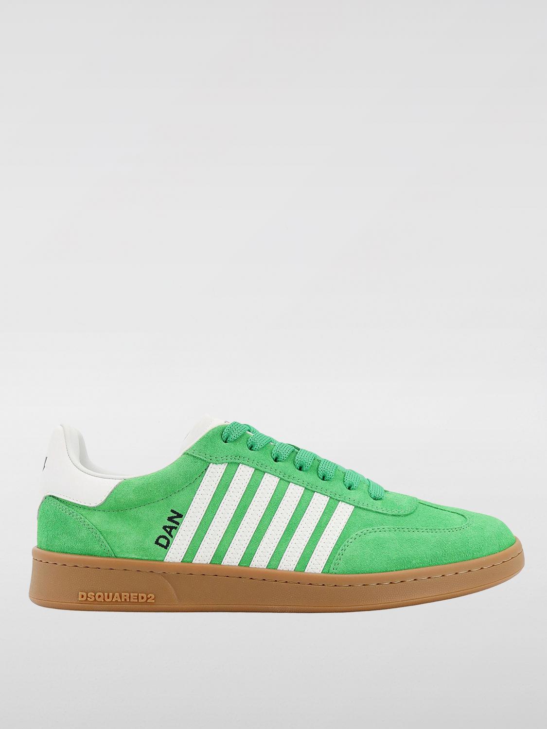 Shop Dsquared2 Sneakers  Men Color Green In 绿色