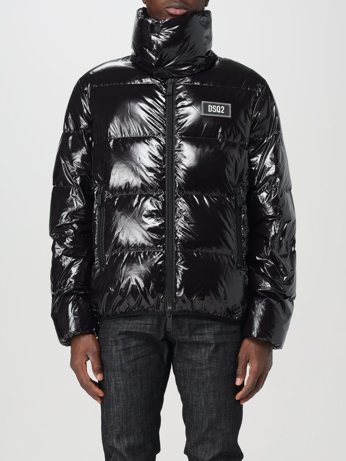 Shop Dsquared2 Jacket  Men Color Black In Schwarz