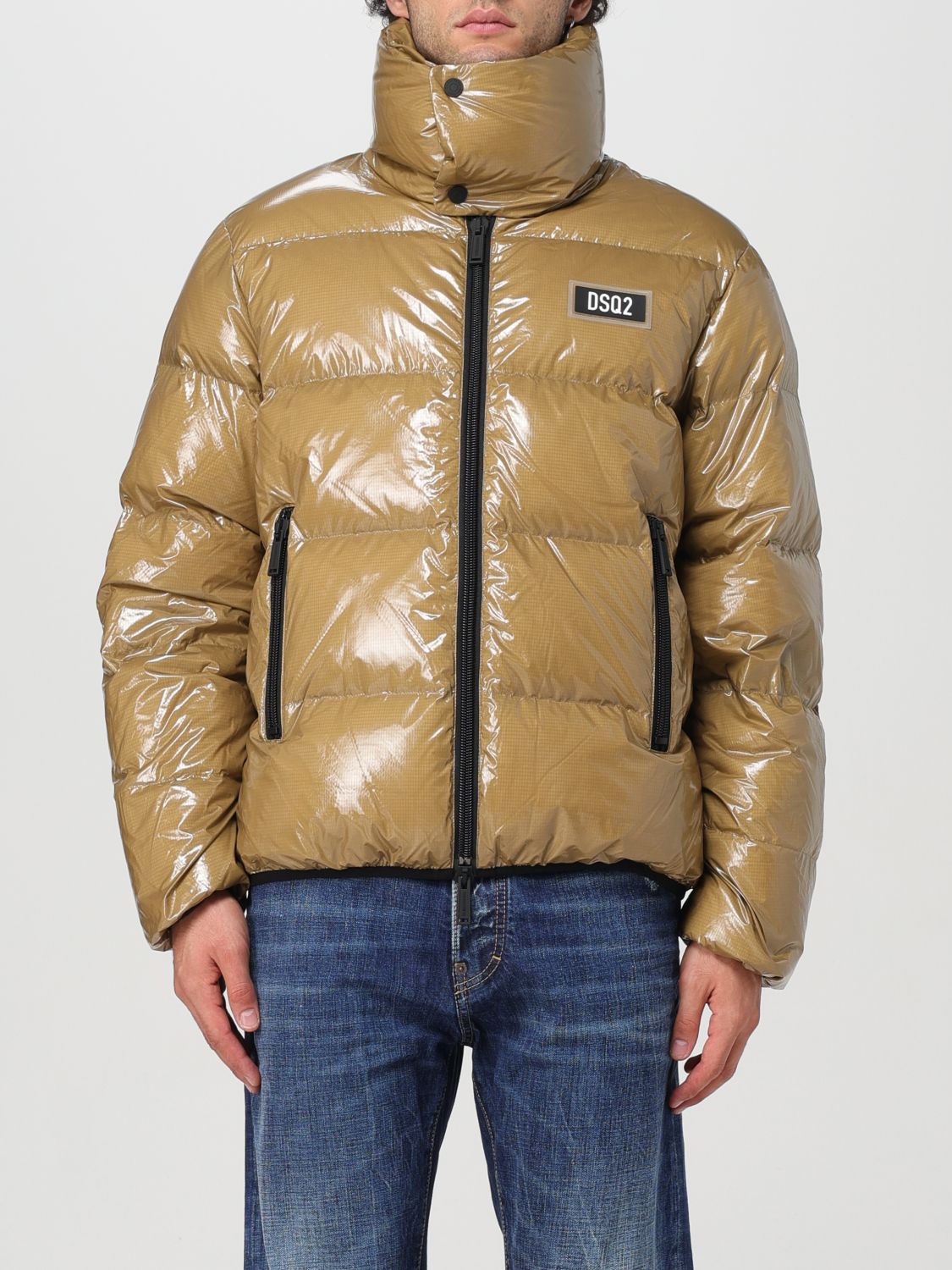 Shop Dsquared2 Jacket  Men Color Brown In Braun