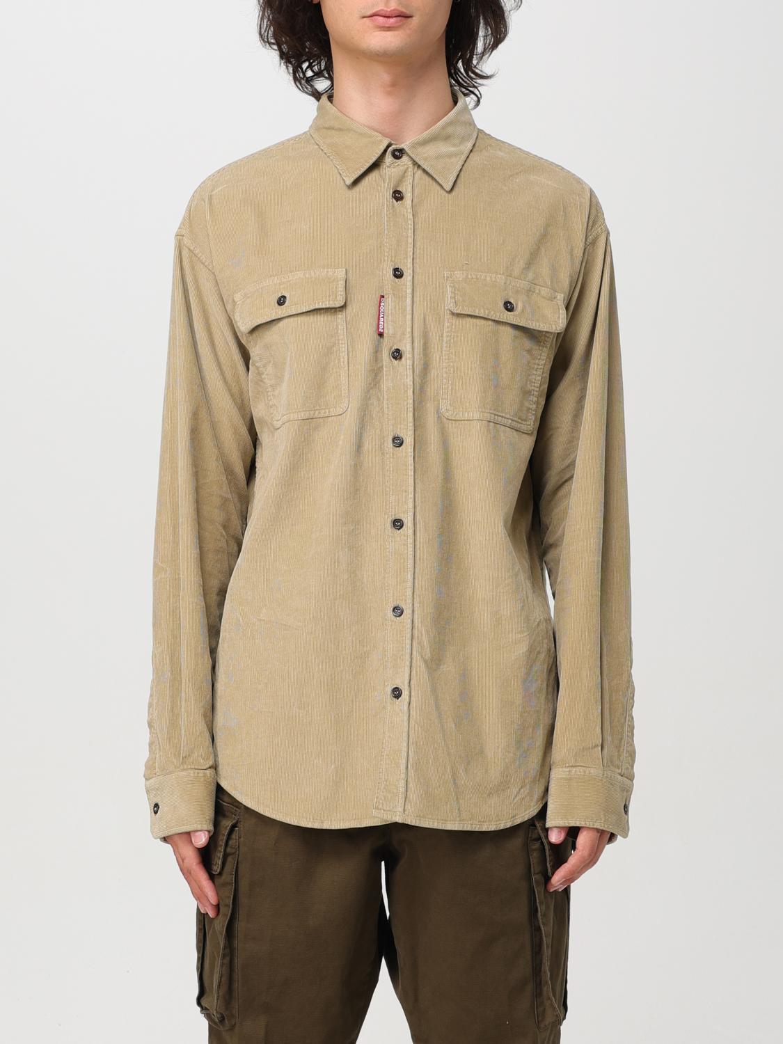 Shop Dsquared2 Shirt  Men Color Sand