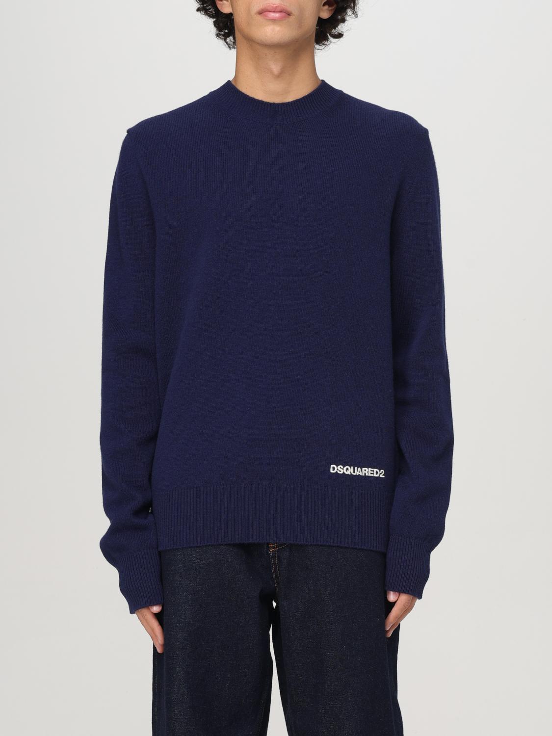 Shop Dsquared2 Sweater  Men Color Blue In Blau