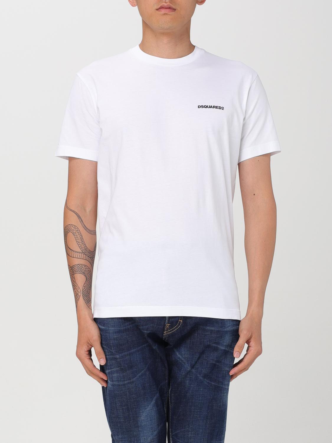 Shop Dsquared2 T-shirt  Men Color White In 白色