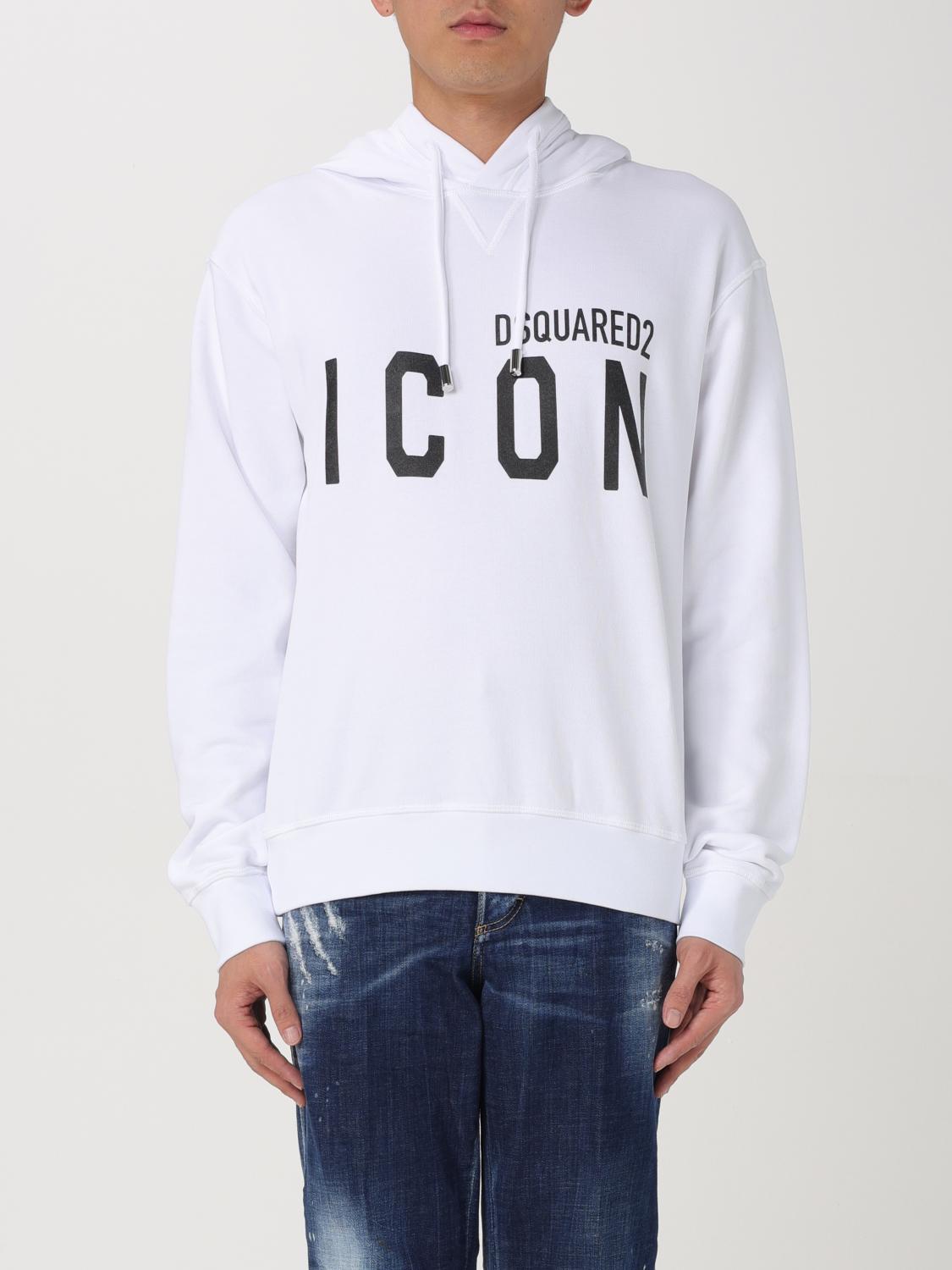 Shop Dsquared2 Sweatshirt Men Color White In Weiss