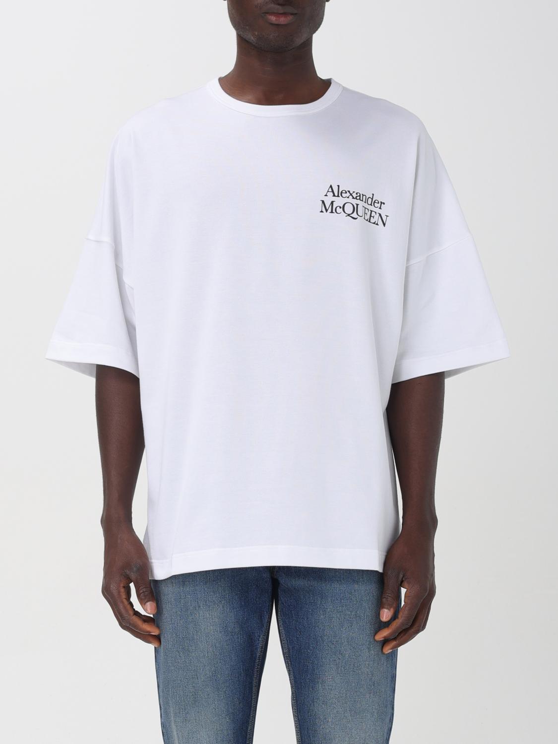 Shop Alexander Mcqueen T-shirt  Men Color White