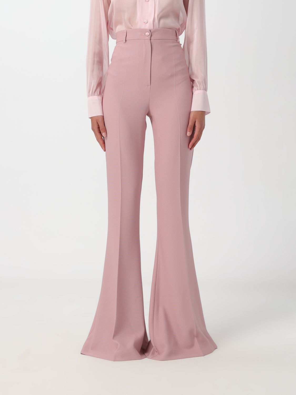 HEBE STUDIO PANTS HEBE STUDIO WOMAN COLOR PINK 412651010