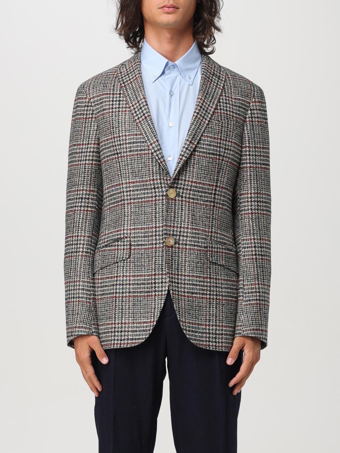 Shop Etro Blazer  Men Color Multicolor In Bunt