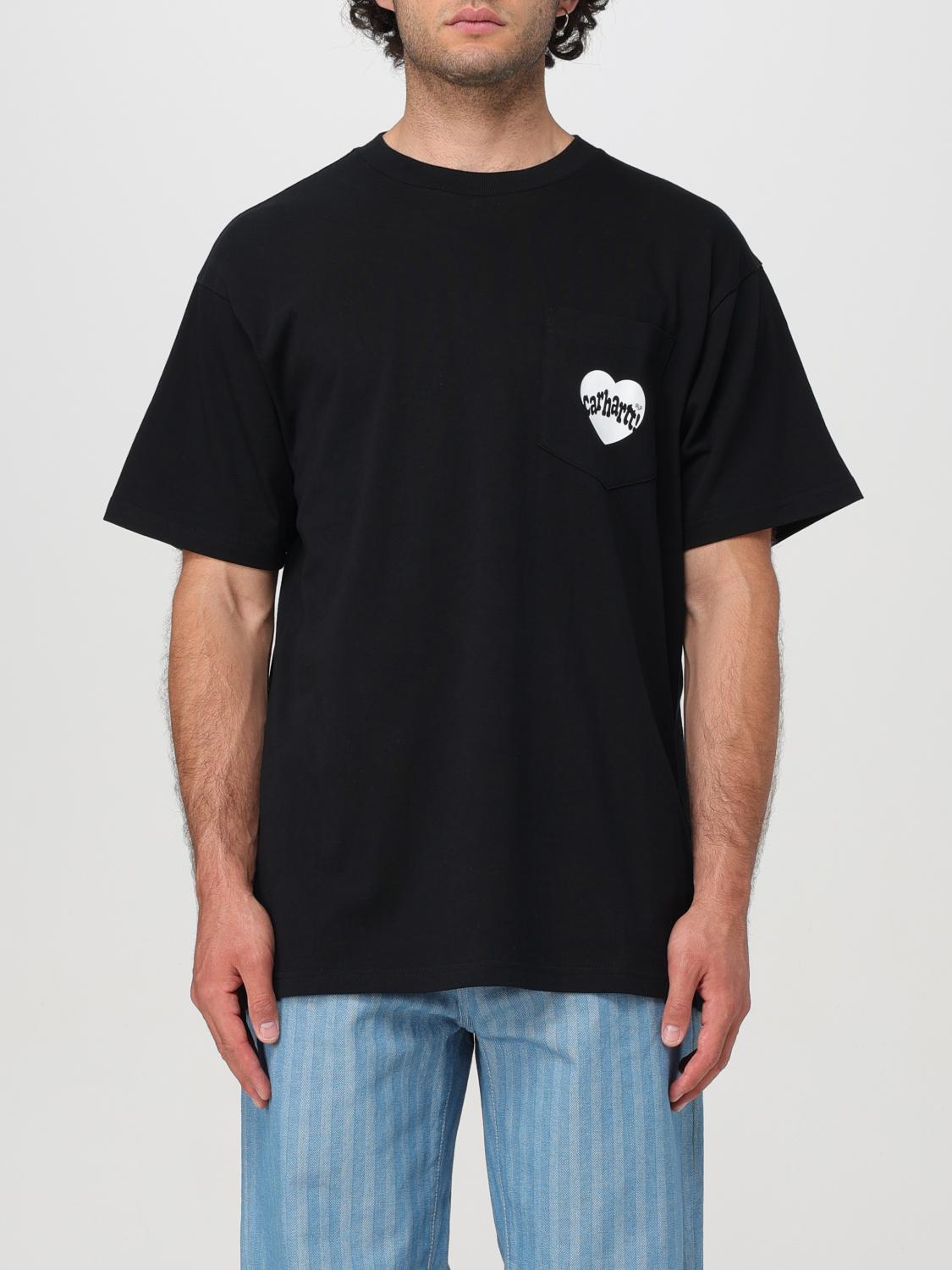 Shop Carhartt T-shirt  Wip Men Color Black