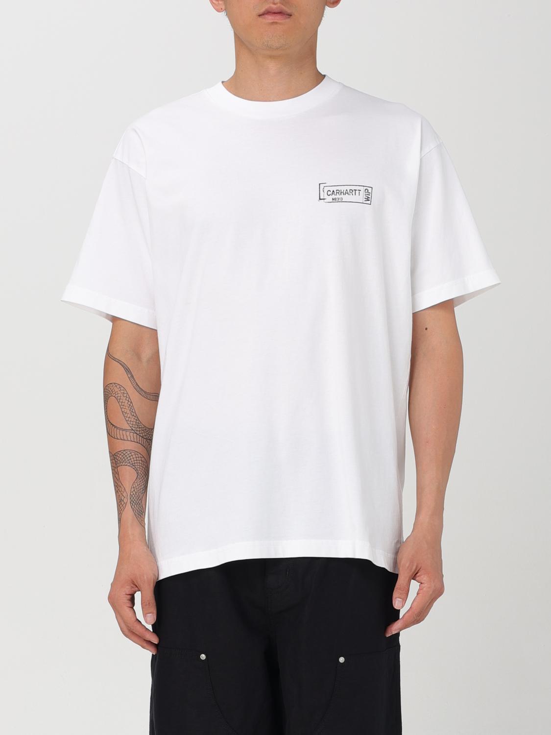 Shop Carhartt T-shirt  Wip Men Color White