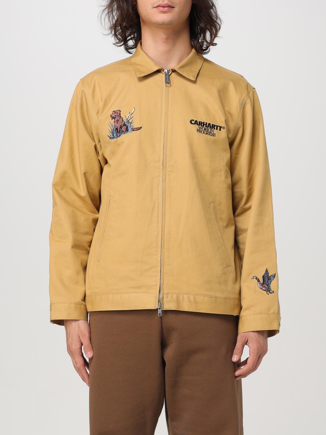 Shop Carhartt Jacket  Wip Men Color Beige