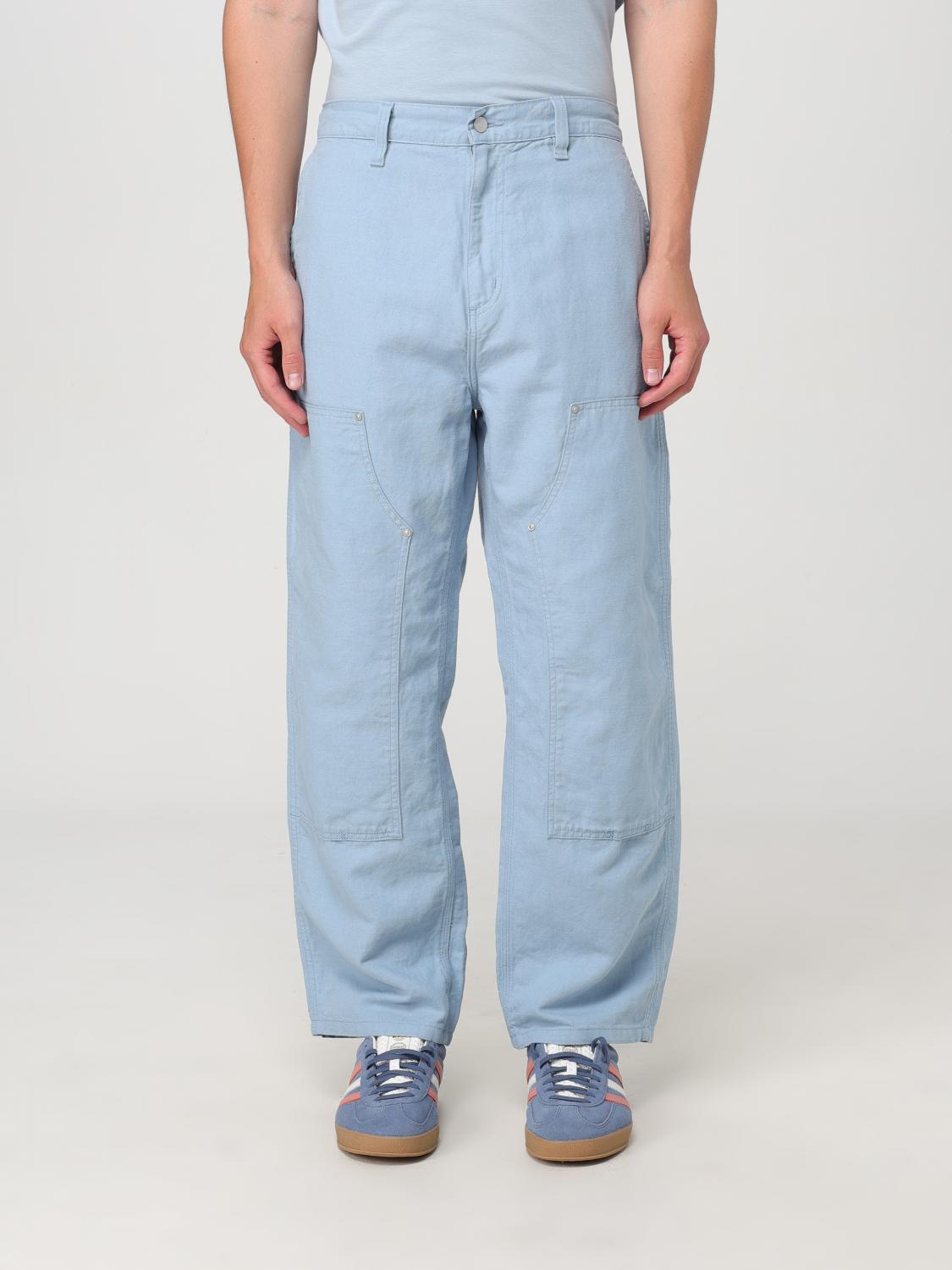 Shop Carhartt Pants  Wip Men Color Gnawed Blue