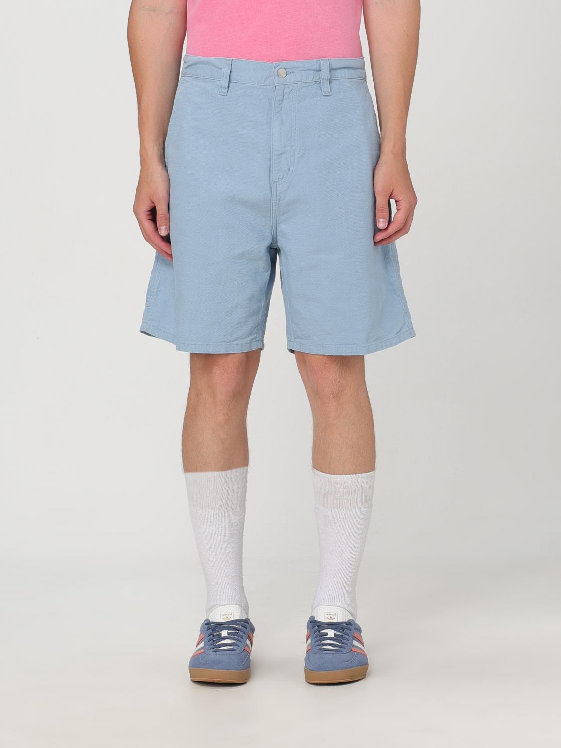 Shop Carhartt Short  Wip Men Color Gnawed Blue