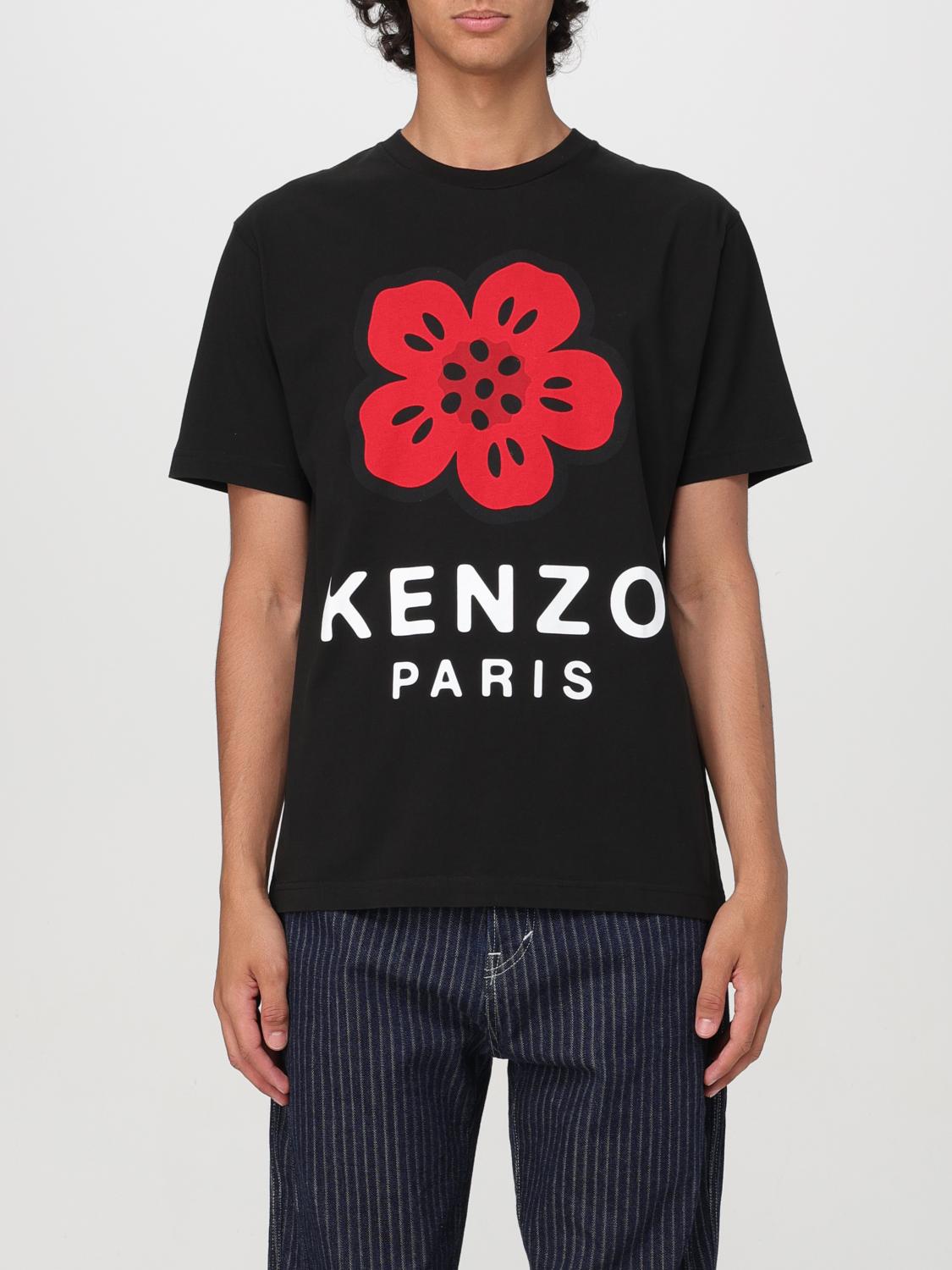 Shop Kenzo T-shirt  Men Color Black