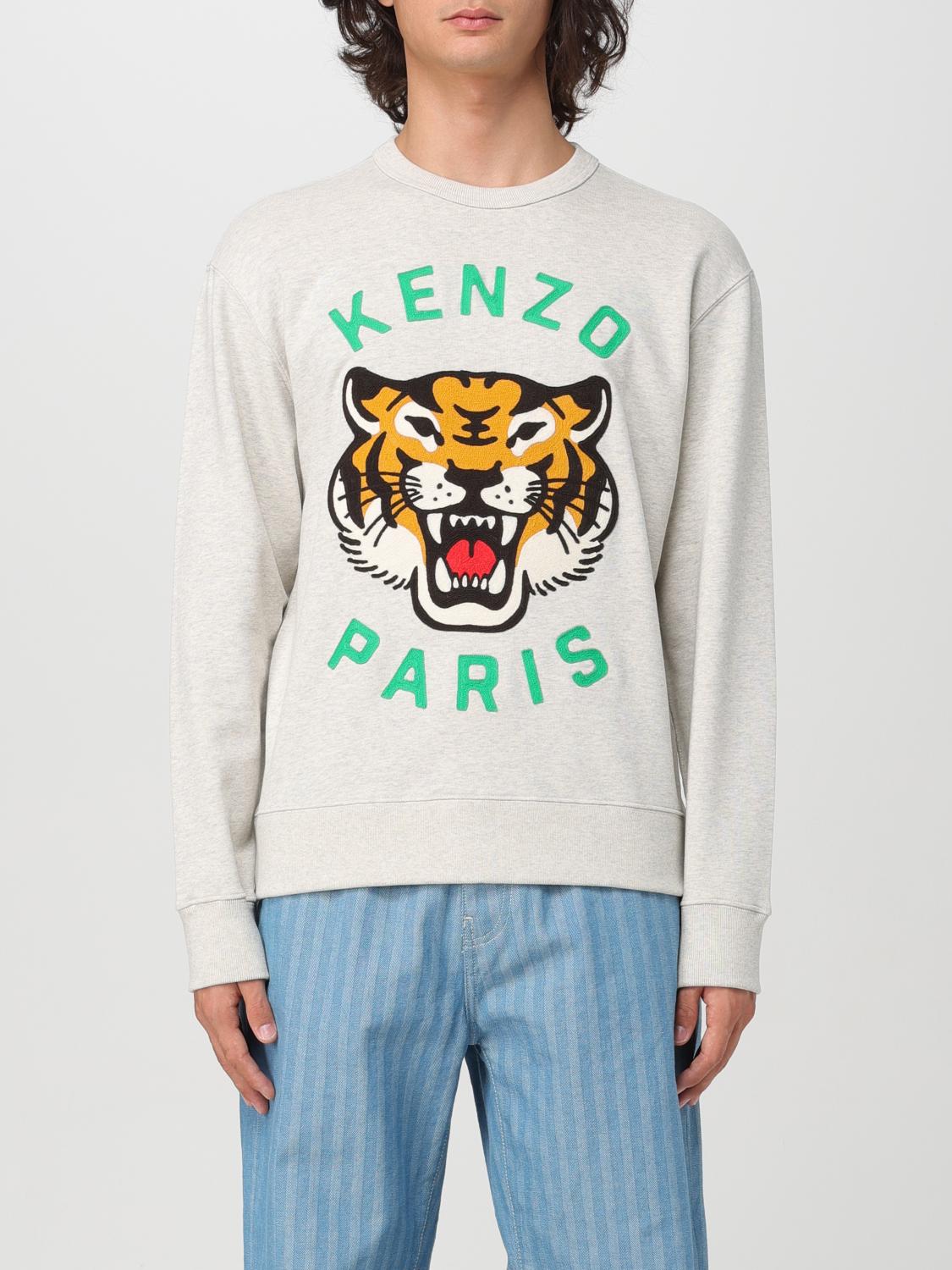 Shop Kenzo Sweatshirt  Men Color Grey In Grau