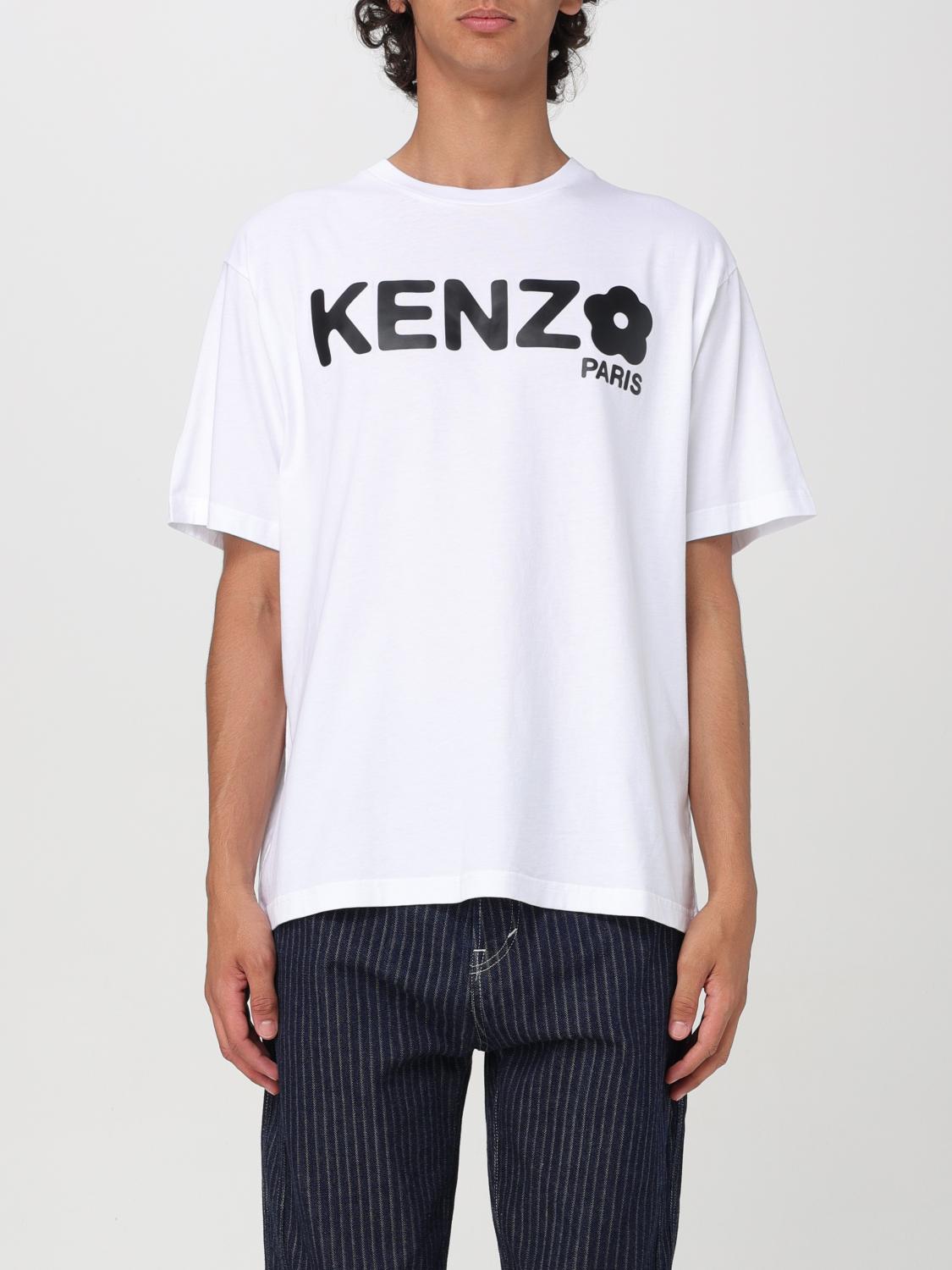 Shop Kenzo T-shirt  Men Color White