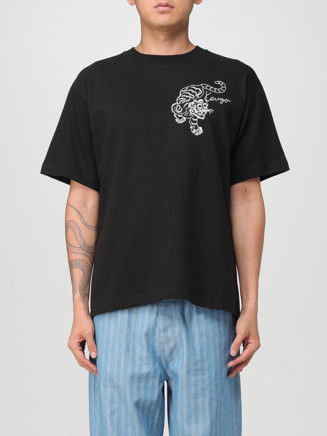 Shop Kenzo T-shirt  Men Color Black In Schwarz