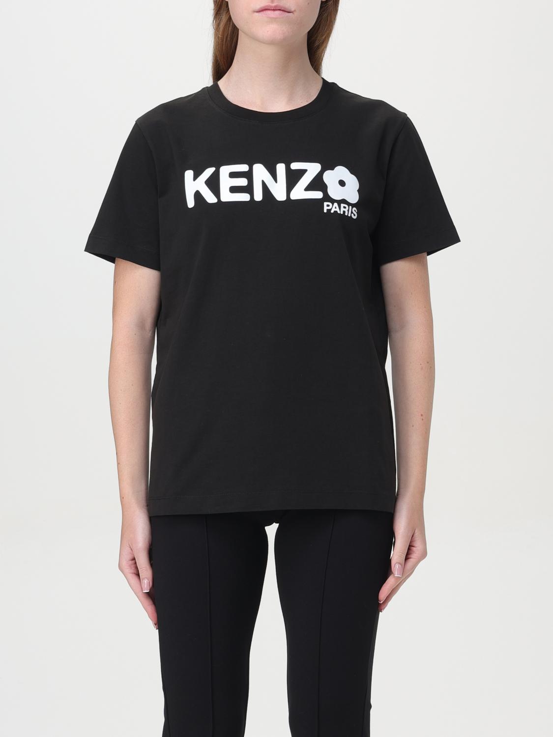 Shop Kenzo T-shirt  Woman Color Black In Schwarz